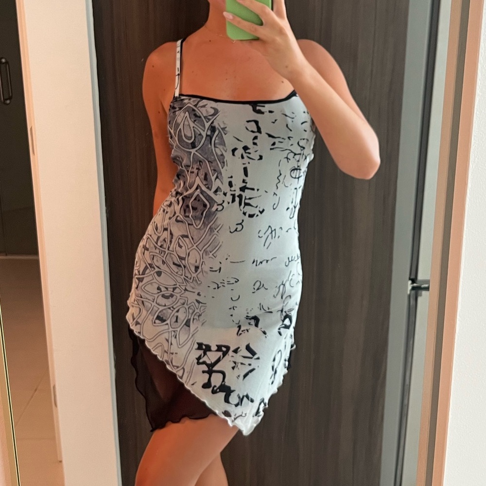 Mesh mini dress